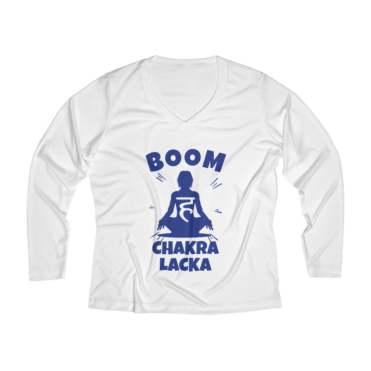 Boom Chakra Lacka | Women's Long Sleeve Performance V-neck Tee