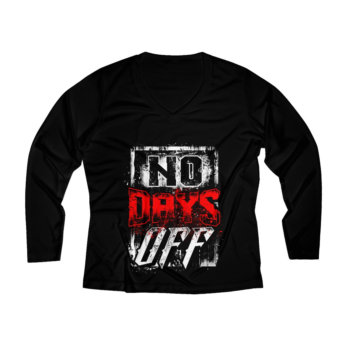 No Days Off | Women's Long Sleeve Performance V-neck Tee
