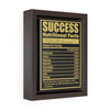 Success Facts | Framed Gallery Canvas
