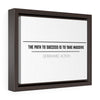 The Path To Success Is To Take Massive Determined Action | Framed Gallery Canvas