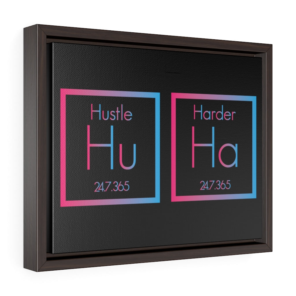Hustle Harder | Framed Gallery Canvas