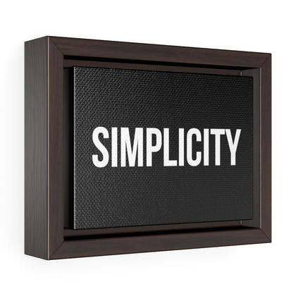 Simplicity | Framed Gallery Canvas